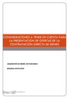 Vista preliminar de documento Consideraciones a tener en cuenta para la presentación de ofertas de la contratación directa de bienes.