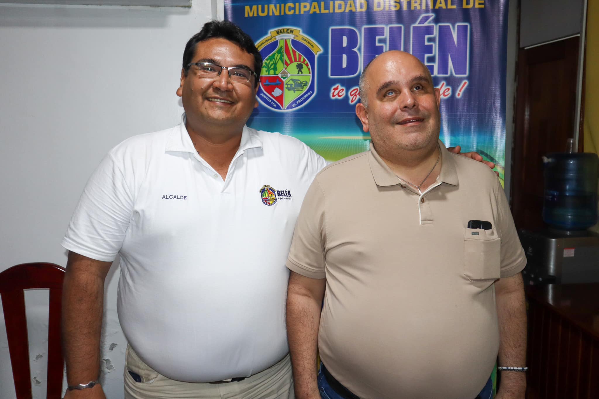 alcalde y congresista juntos por el desarrollo de belen