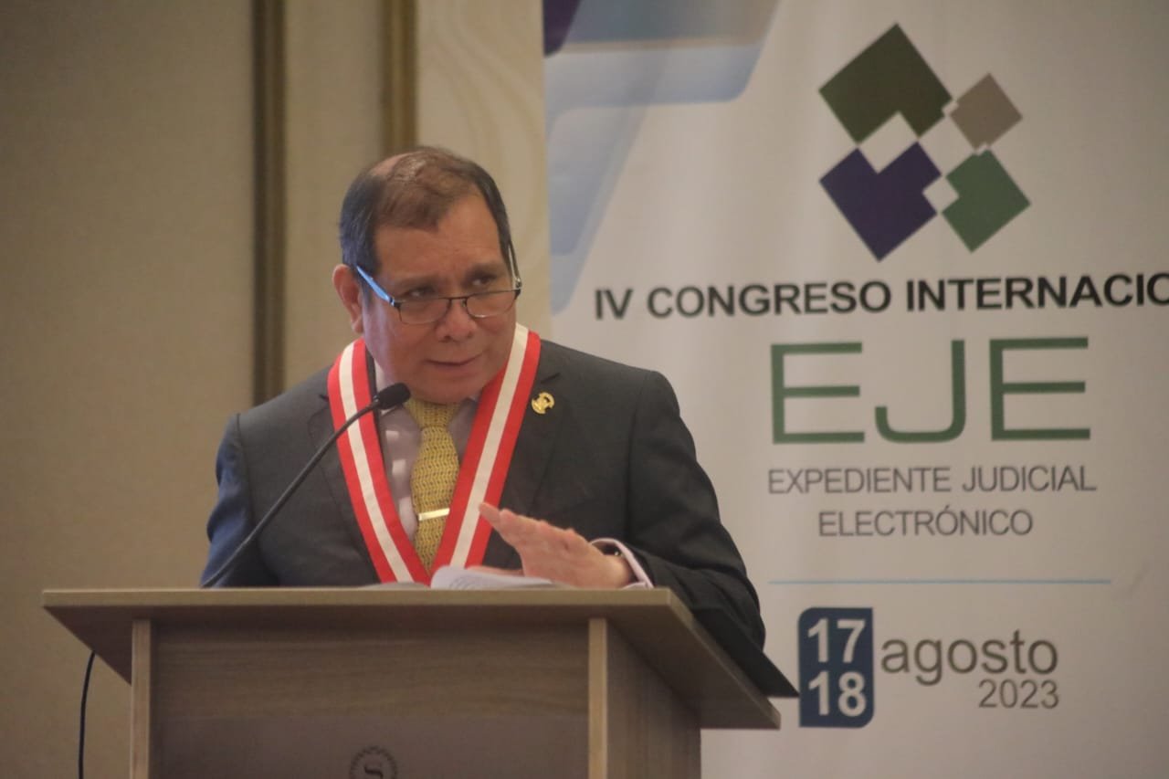 Presidenta de la Corte Superior de Justicia de Cusco participa en el IV Congreso Internacional del Expediente Judicial Electrónico (EJE)