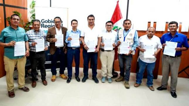 GORE firma convenio con alcaldes distritales para perforación de siete pozos tubulares