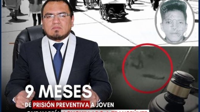 Poder Judicial dictó 9 meses de prisión preventiva a joven que habría acuchillado a transeúnte 