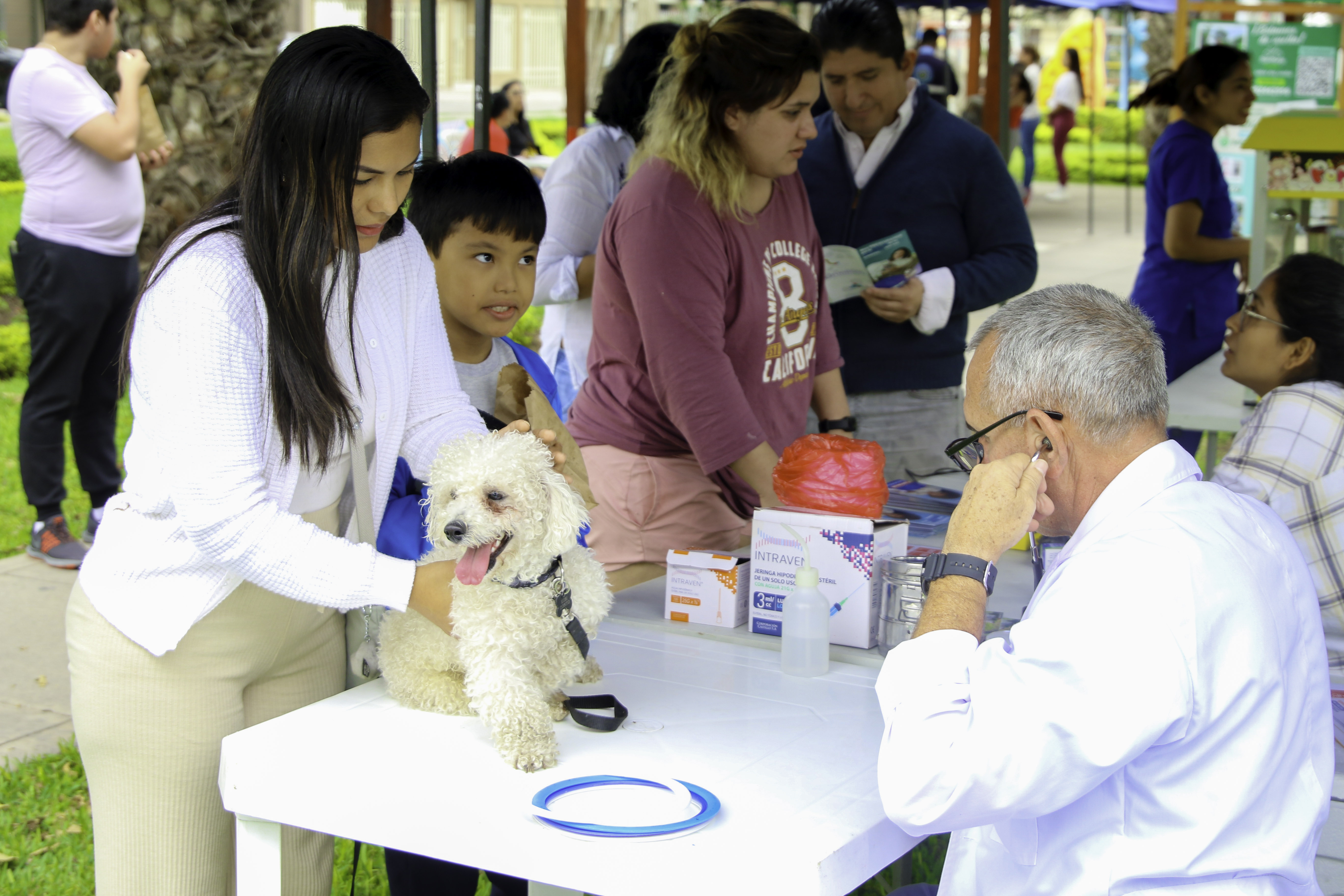 Campaña veterinaria y adopciones de mascotas