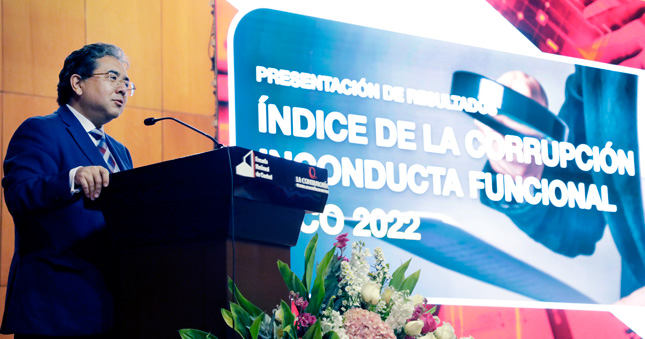 La Contraloría General de la República presentó hoy los resultados del Índice de Corrupción e Inconducta Funcional (INCO) 2022, y entre las principales conclusiones figura que hay 198 entidades públicas que registraron puntajes altos y muy altos en niveles de corrupción durante el año pasado, mientras que las entidades de los sectores de intervención (que comprende los tres niveles de gobierno) de Transporte, Educación, Salud, Vivienda e Interior fueron las más perjudicadas por este flagelo.