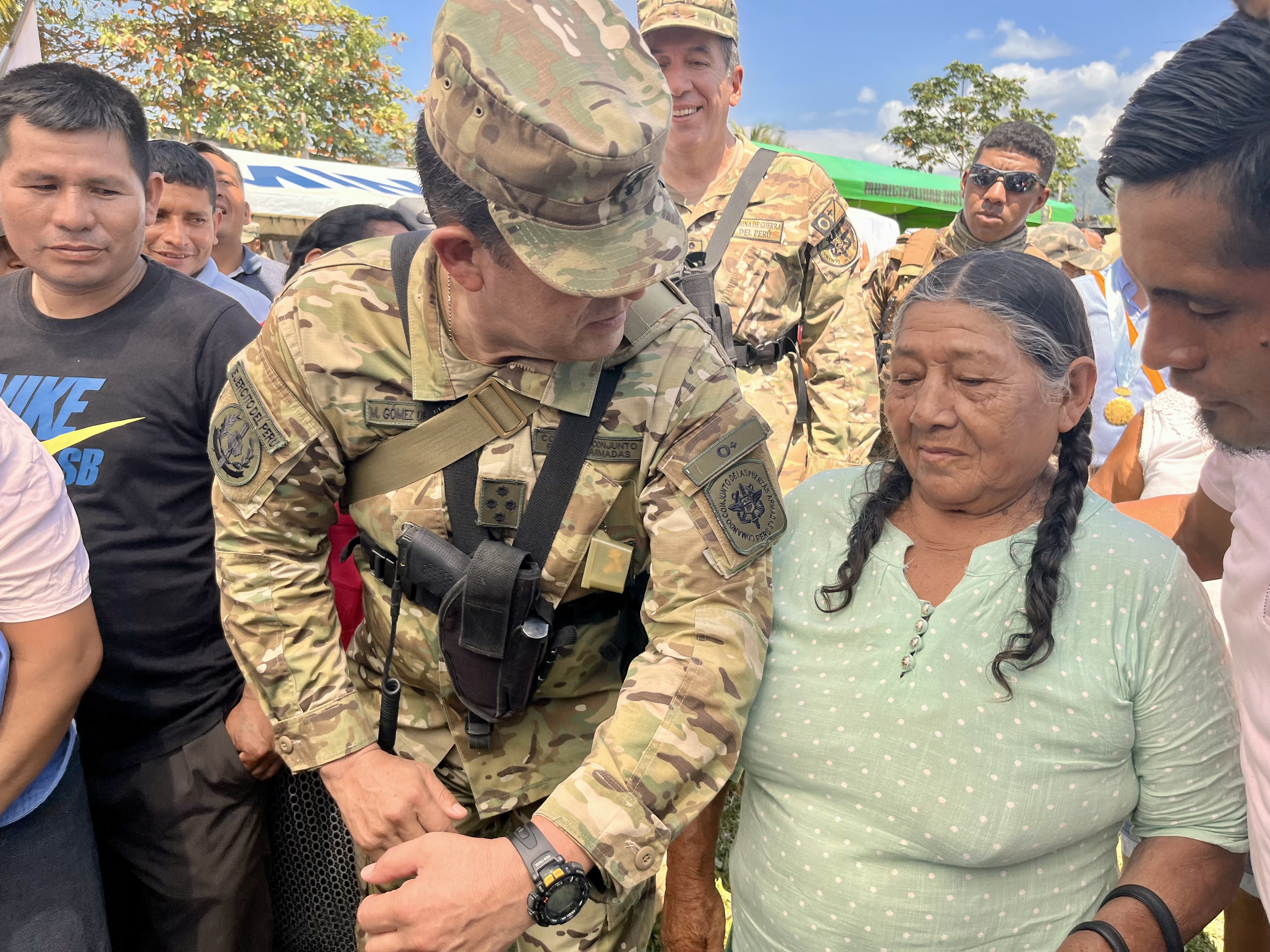 JCFFAA supervisa en la Acción Cívica Multisectorial realizado en el distrito de Canayre