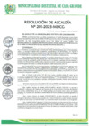 Vista preliminar de documento Resolución de Alcaldía 201-2023