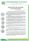 Vista preliminar de documento Resolución de Alcaldía 217-2023
