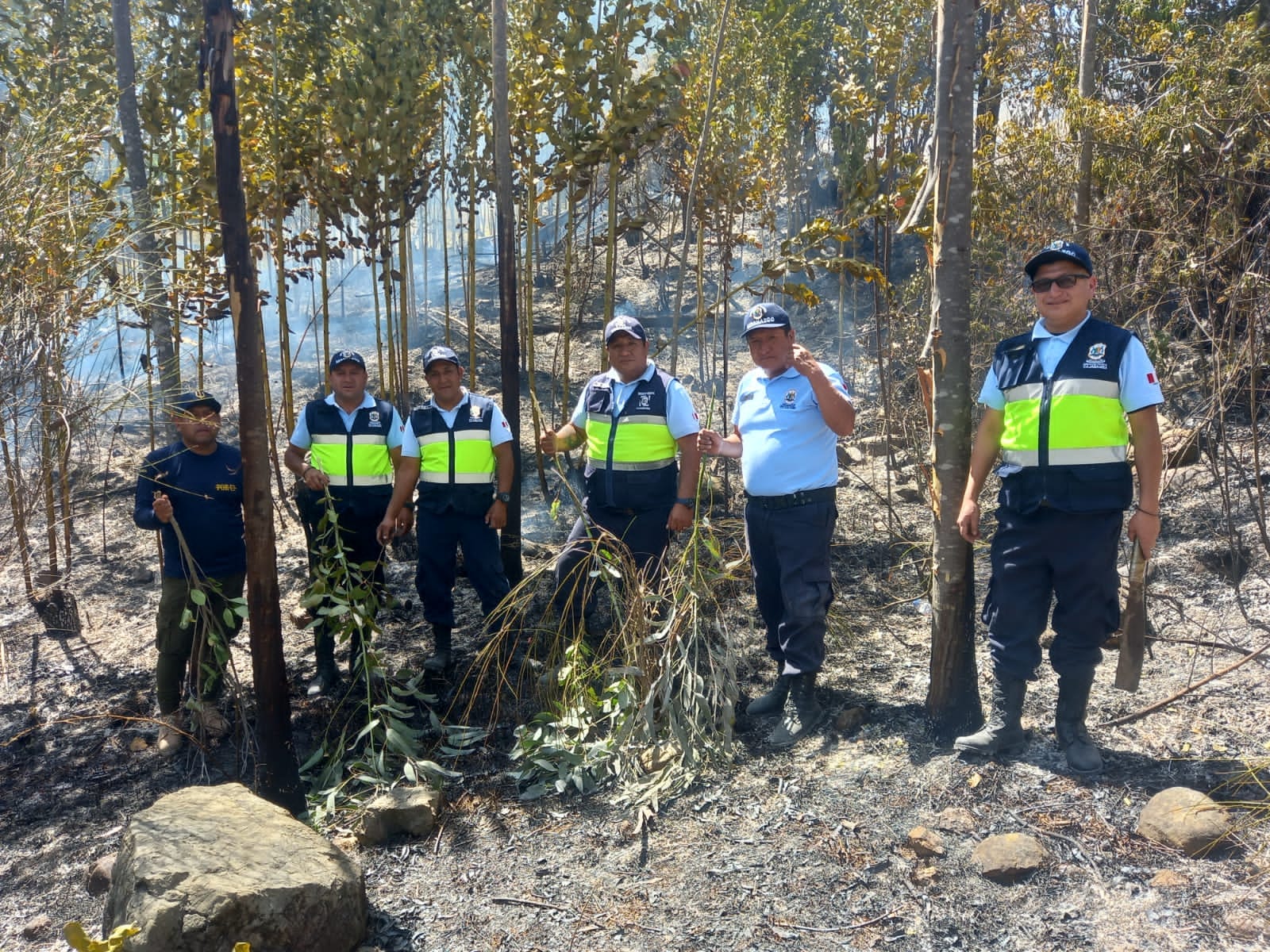 Incendio entre Pampa Chica y Machucara