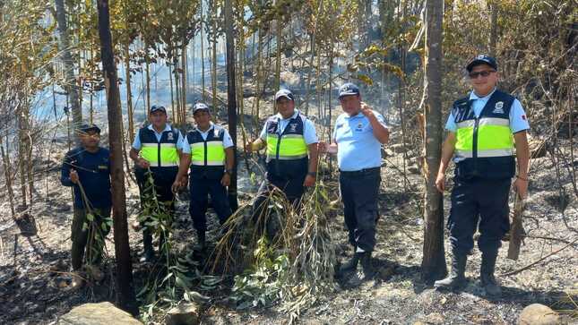 Incendio entre Pampa Chica y Machucara