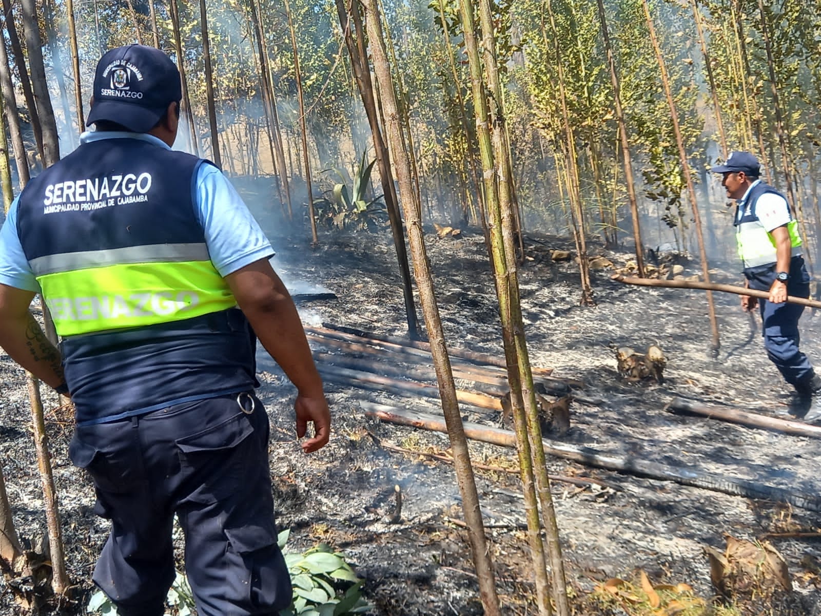 Incendio entre Pampa Chica y Machucara