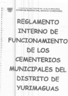 Vista preliminar de documento Reglamento Interno de Funcionamiento de los Cementerios Municipales