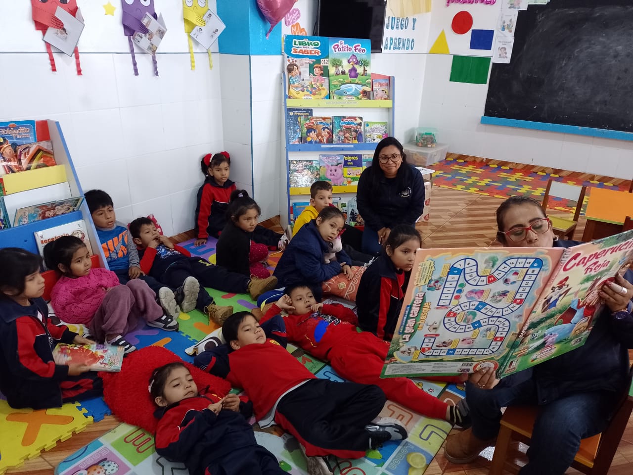Programa municipal "Huaral lee" compartió cautivadoras lecturas con los niños del José Olaya