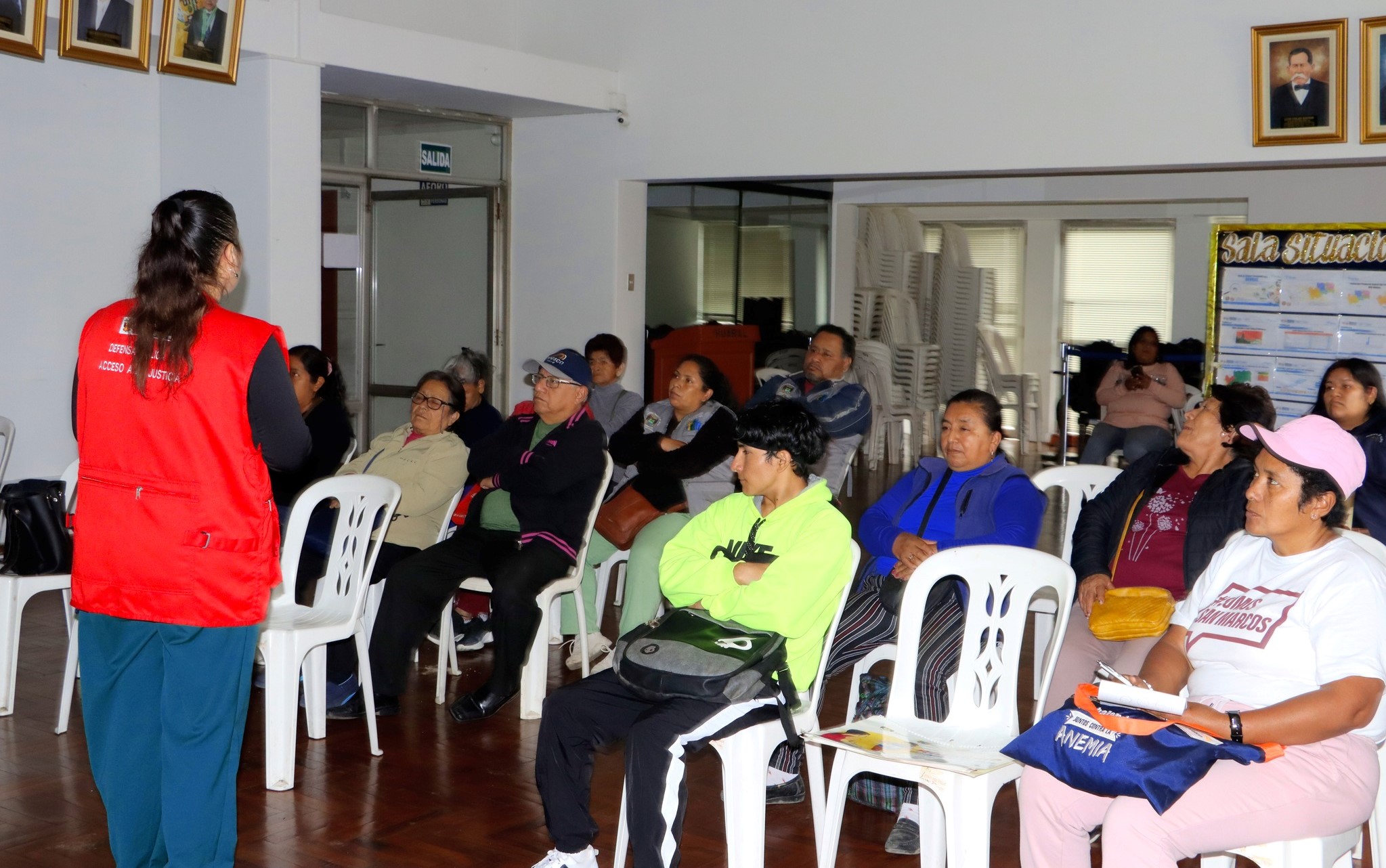 MPH brindó seminario sobre "Pensión de alimentos" y "Servicios de defensa pública" a líderes comunales