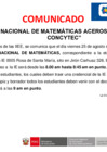Vista preliminar de documento Comunicado CCyT 2023.concurso de matematica