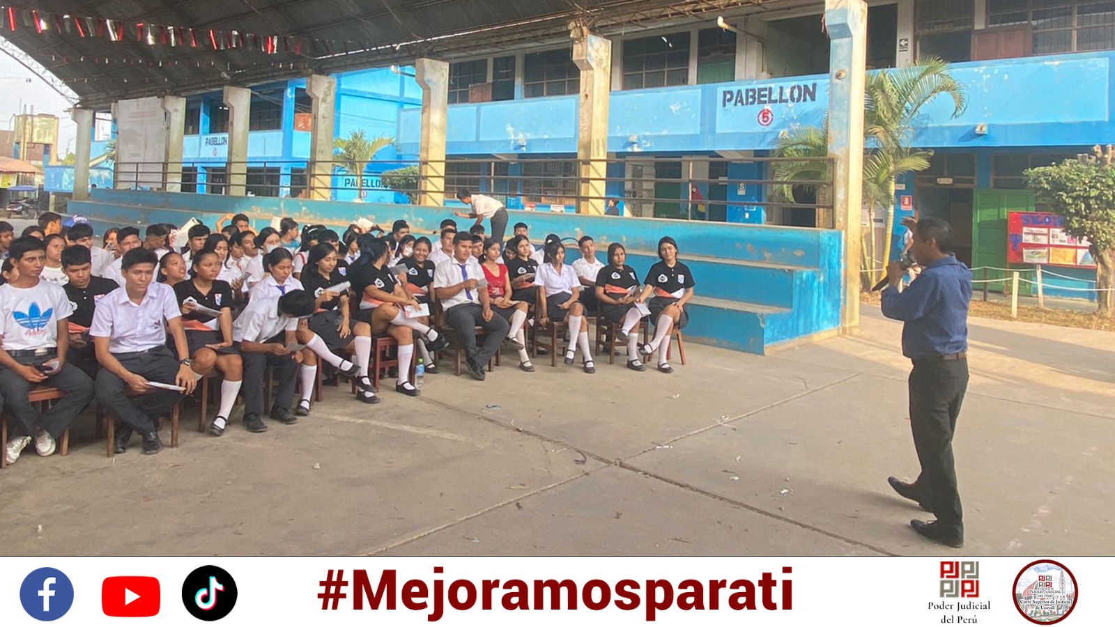 Estudiantes reciben capacitaciones en prevención de violencia escolar