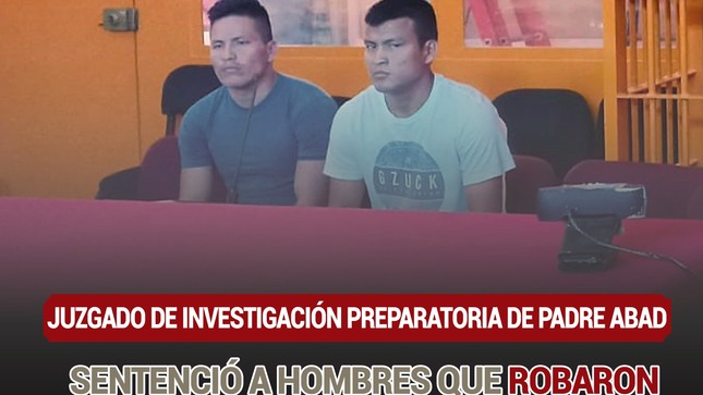 Sujetos condenados a 10 y 7 años