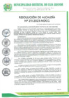 Vista preliminar de documento Resolución de Alcaldía 211-2023