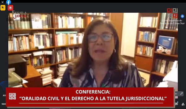 Se organizó la Conferencia “Oralidad Civil y el Derecho a la Tutela Jurisdiccional”