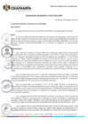 Vista preliminar de documento Ordenanza Municipal N°656-2023-MPO  Establecer un descuento de intereses y mutar en el impuesto Predial, arbitrios Municipales y fraccionamiento tributario del ejercicio 2020, 2021, 2022 y 2023