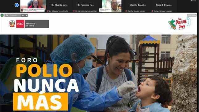 Minsa reafirma su compromiso para erradicar la poliomielitis y reforzar la vacunación en menores de 5 años 