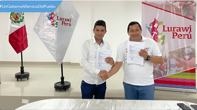 Alcalde de Lancones, logra financiamiento para ejecución de 02 fichas adicionales de LURAWI PERÚ en el Distrito de Lancones.