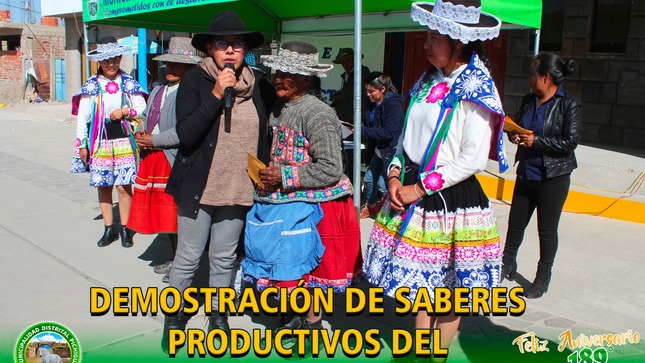 Demostración de Saberes Productivos del Adulto Mayor.