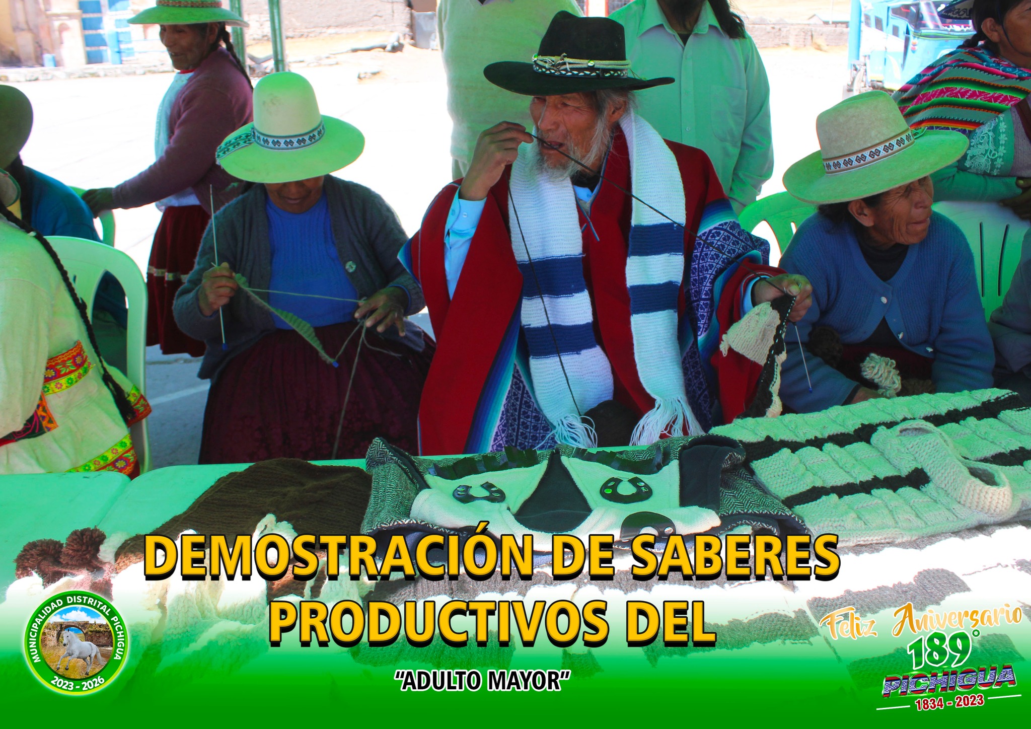 Demostración de Saberes Productivos del Adulto Mayor.