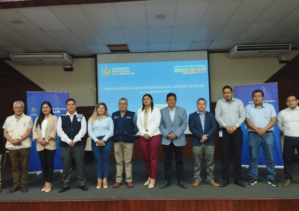 Fotografía de directores de redes de salud de la región La Libertad
