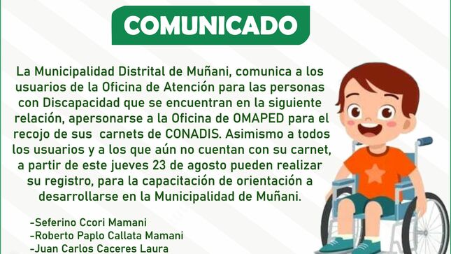 fotografia de comunicado