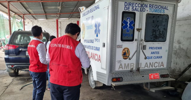 La Contraloría General de la República, advirtió que cinco ambulancias de la Dirección Regional de Salud (DIRESA) de Tumbes se encuentran malogradas. Estas pertenecen a centros y postas de salud de los distritos de Zorritos, San Jacinto, Corrales, Aguas Verdes, y Uña de Gato, en las tres provincias de la región.