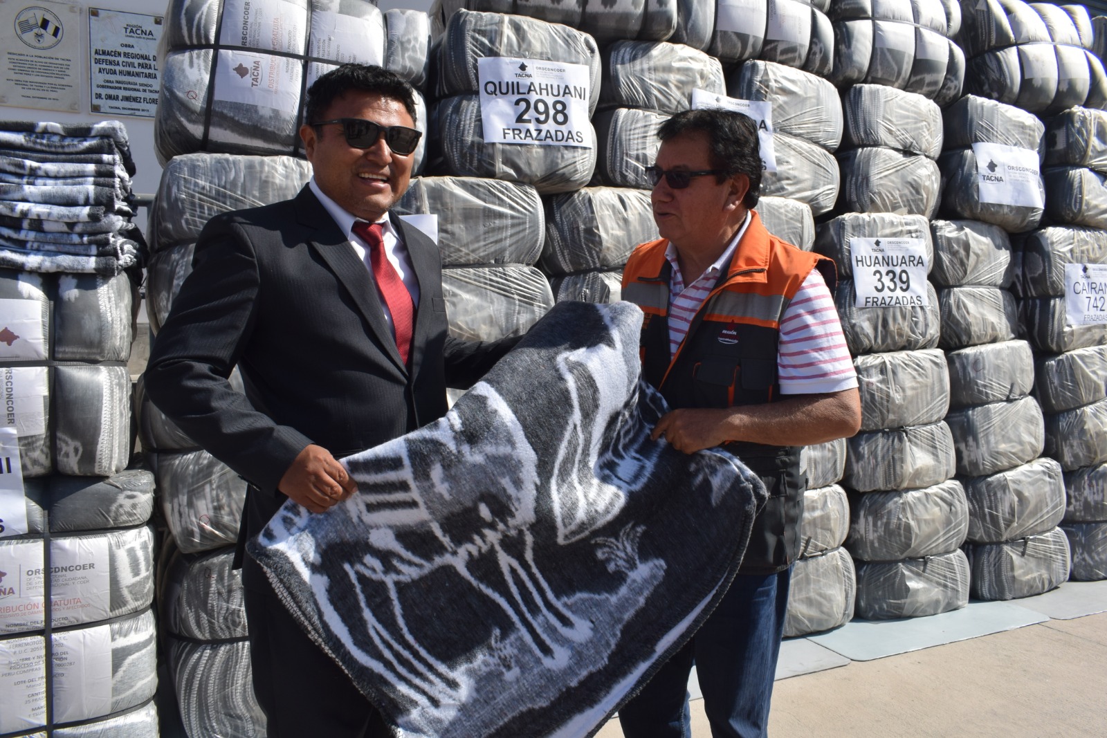 Más de 2 mil frazadas serán entregadas en Candarave y Tacna ante bajas temperaturas