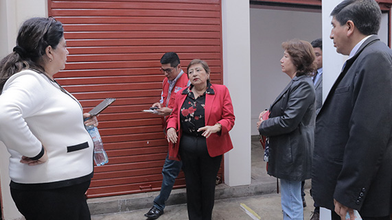 Viceministra de la Mujer, Carmen Loli, visitó instalaciones que serán utilizadas para el nuevo CEM Callao