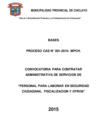 Vista preliminar de documento Bases de Convocatoria CAS N° 01-2015-MPCH