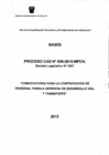 Vista preliminar de documento Bases de Convocatoria CAS N° 09-2015-MPCH