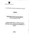 Vista preliminar de documento Bases de Convocatoria CAS 018-2015-MPCH