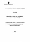 Vista preliminar de documento Bases de la Convocatoria CAS 021-2015-MPCH