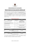 Vista preliminar de documento Resultados de Evaluacion Curricular