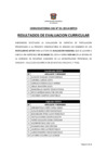 Vista preliminar de documento Resultados de Evaluacion Curricular