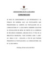 Vista preliminar de documento Comunicado de devolucion de carpetas