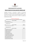 Vista preliminar de documento Resultados de Evaluacion Curricular 1