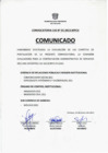 Vista preliminar de documento Comunicado sobre plazas declaradas desiertas