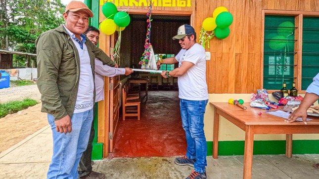 Inauguración del Comedor estudiantil del anexo Capirona de la CCNN Kirigueti