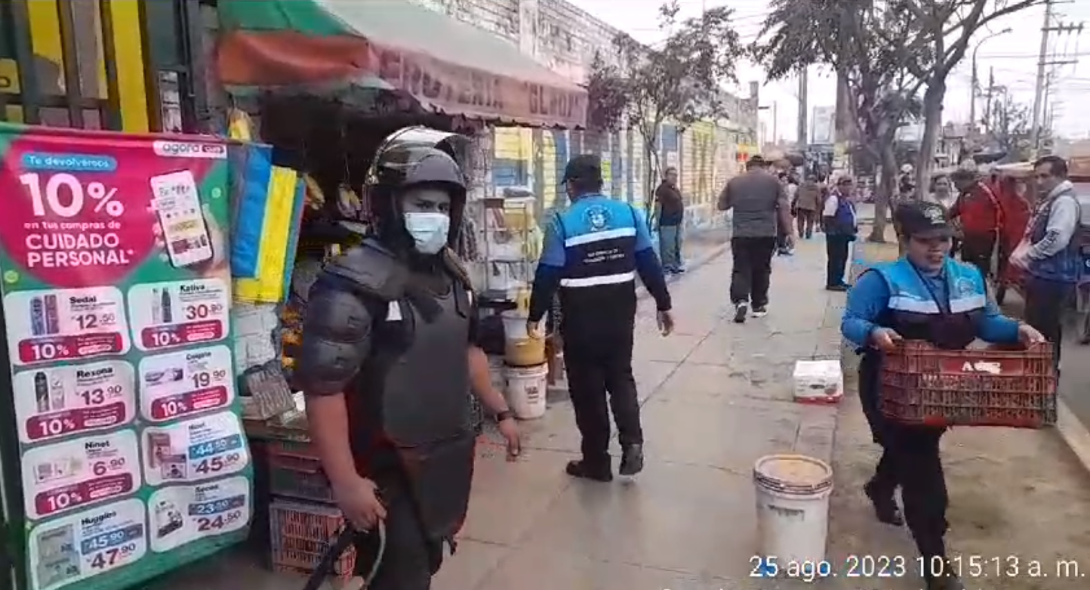 MPH realizó operativo sorpresa para evitar que comerciantes sigan usando la vía pública como vitrina de sus productos