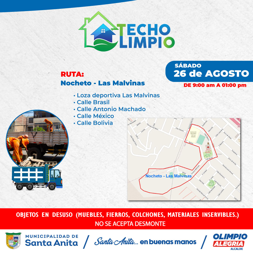 Techo Limpio Ruta Nocheto - Las Malvinas