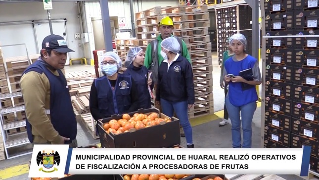 Operativo municipal inspeccionó las condiciones en que operan las procesadoras de frutas