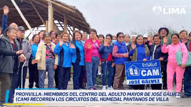 Visita del Centro del Adulto Mayor de José Gálvez de Essalud