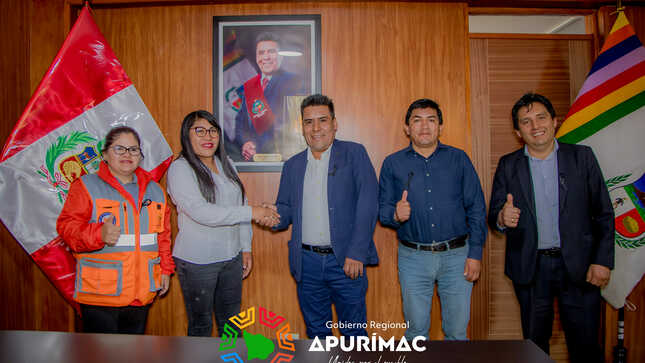 Gobernador Percy Godoy articula acciones con congresista Elizabeth Taipe para impulsar trabajo en conjunto ante eventuales situaciones de emergencia en Apurímac