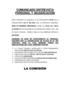 Vista preliminar de documento COMUNICADO  CAS N° 005-2023 - ENTREVISTA Y ADJUDICACIÓN