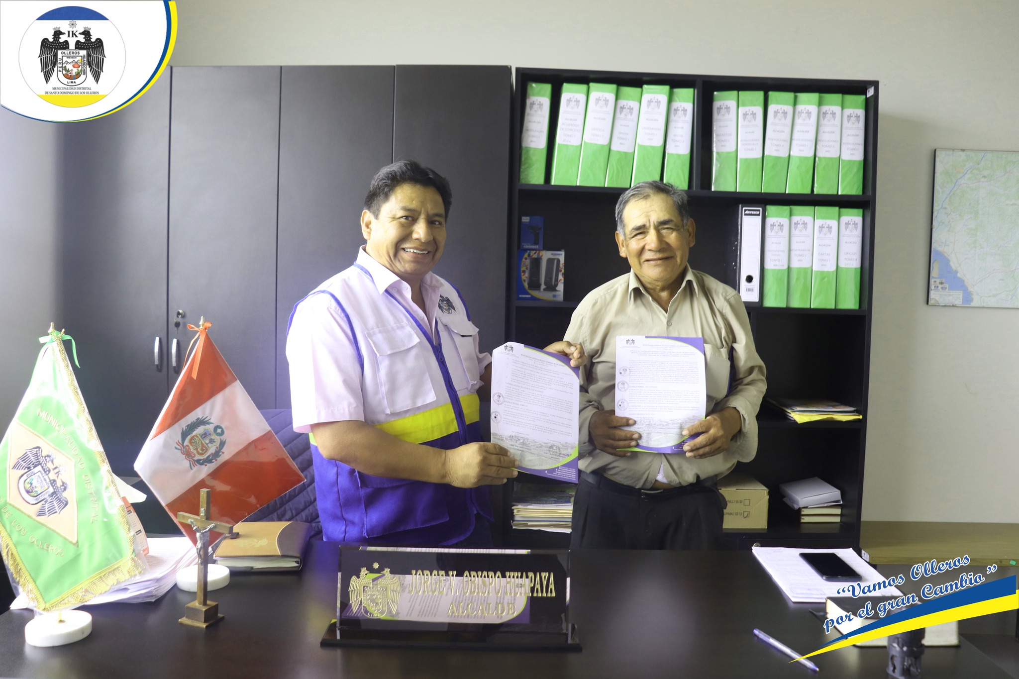La Municipalidad Realizó el Convenio de Cooperación Interinstitucional con la Asociación de Ganaderos "San Juan" de la Comunidad Cucuya.