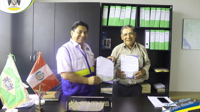La Municipalidad Realizó el Convenio de Cooperación Interinstitucional con la Asociación de Ganaderos "San Juan" de la Comunidad Cucuya.