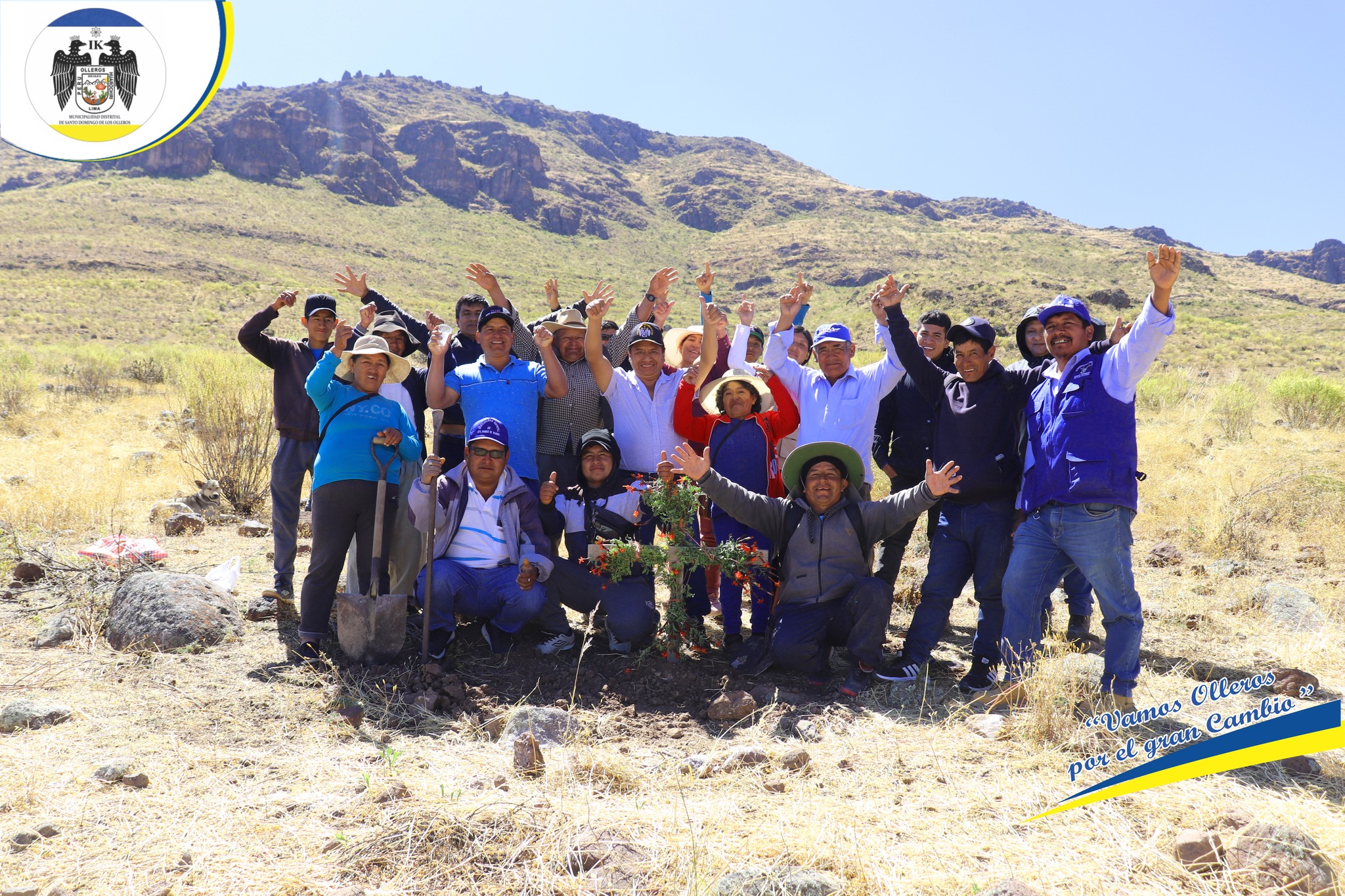 Se colocó la primera piedra en la obra de la Construcción de un Reservorio en Convenio con la Asociación de Ganaderos San Juan